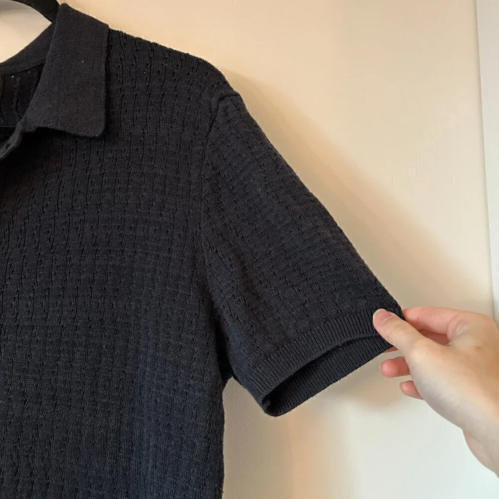 Urban Outfitters Short Sleeve Knit Button Up Cardigan Sweater Size S